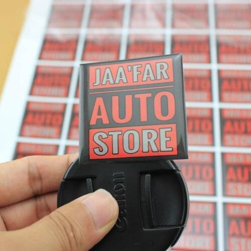 Customized Fashion custom clear epoxy resin sticker