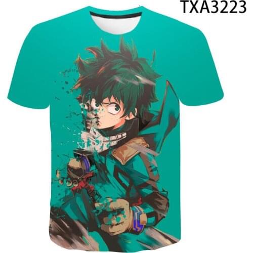 SONSPEE My Hero Academia T Shirt Fashion Men Tshirt Women Tees Tops 3D Print Anime Dabi Asui Tsuyu Mens T-shirts Pullover Cool