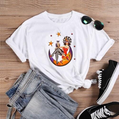 Colored Here comes the night t-shirt funny women 100% Cotton harajuku tumblr grunge graphic Fashion quote casual tee top tshirt