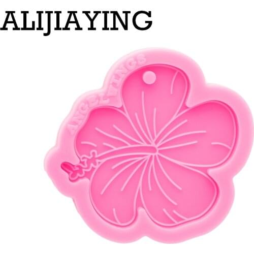 DY0844 Glossy Flower Silicon Mold for Resin , snowflake Resin Mold To Make Keychain Crafts with Epoxy, Diy silicone molds