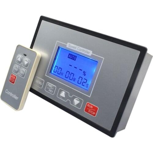 GTBL PWM DC Motor Speed Controller LCD Smart Digital Display 0-100% Adjustable 60A Timing Reversible Remote Control 10V-55V