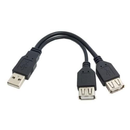 Xiwai USB 2.0 A Female to Dual Data USB 2.0 A Male + USB 2.0 A Female Extension Cable
