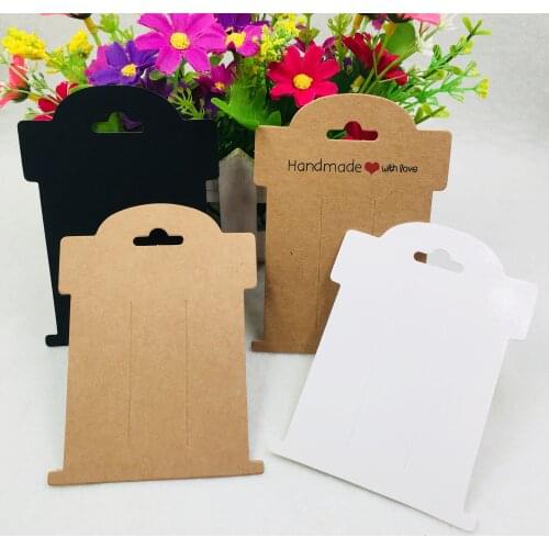 100pcs Multi-style Hair Clip Cards Hair Accessories Jewelry Display Card Fashion Hair Clip Packaging Vintage Classic Card