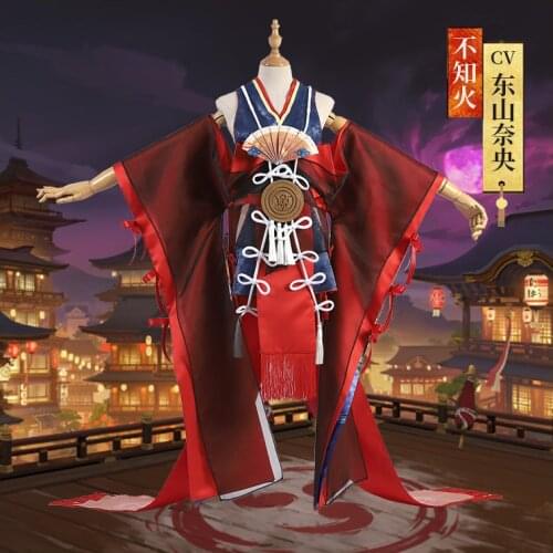 Game Onmyoji Onmyoji SSR Shiranui Diver Ali Kimono Awakening Dress Uniform Cosplay Costume Role Play Halloween Free shipping New