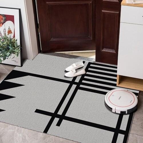 Modern Design Home Door Mat Living Room Bath Kitchen Hallway Door Mat Carpet PVC Anti-slip Mat Custom Freely Cutting Mat Carpet