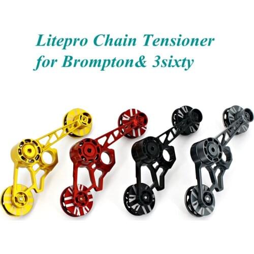 Litepro Folding Bike Chain Tensioner Rear Derailleur Single Disc 2/3/6 Speed Shifter Chain Guide For Brompton 3sixty BMX Parts