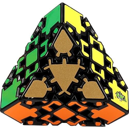 Magic Cube LanLan 3x3x3 Gear CubeTruncated 4 Corners Puzzle Stickers Diamond Shape Professional Educational Magic Logic Toy Game