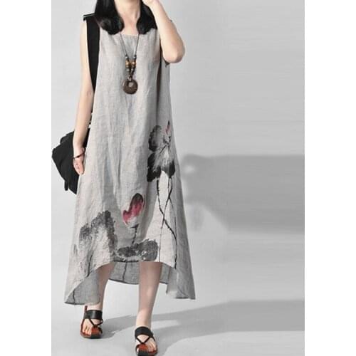 Летние платья из льна MLUOLANC China At AliExpress