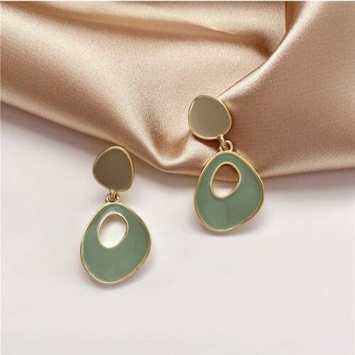 Fashion popular sweet girl earrings temperament geometric earrings jewelry accessories