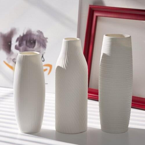 Fashion Nordic Decor Home Decoration Modern Flower Vase Decoration Rustic Home Decor For Room White Vase Decoration For Home