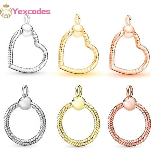2021 New Heart Pendant Can Open DIY Charm Pendant To Make Necklace keychain Gift,Men And Women Brand Jewelry Direct Shipment