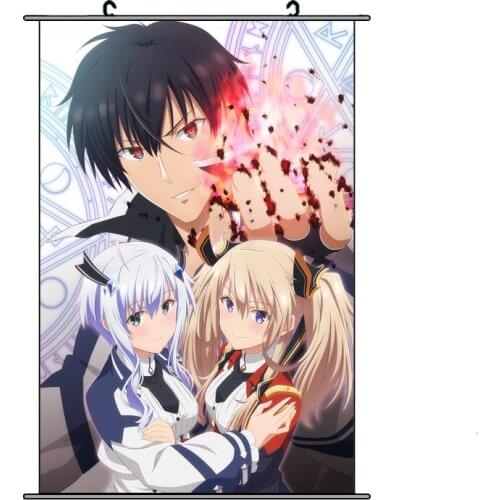 New Japanese Anime Maou Gakuin no Futekigousha Wall Scroll DIY Custom Made Scroll Poster Home Decor 60/75/90cm