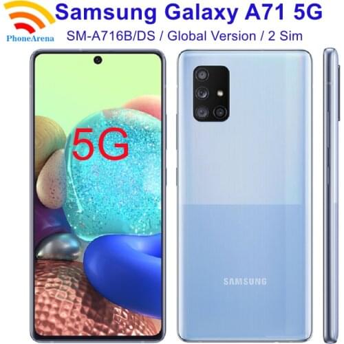 Original Samsung Galaxy A71 5G A716B/DS 【98% New】Unlocked Dual Sim Cell Phones 6.7" 8GB+128GB ROM Snapdragon Octa Core NFC