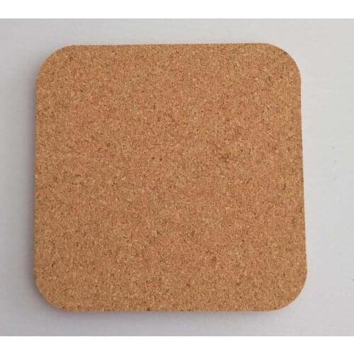 Natural Square Wood Coffee Cup Mat Heat Resistant Cork Coaster Mat Tea Drink Wine Pad Table Decoration SN1633