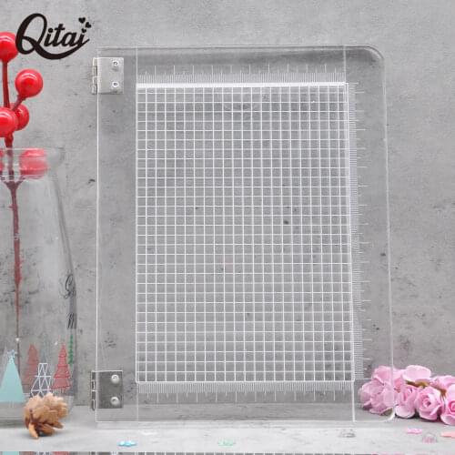 Clear Acrylic Perfect Positioning 2 Size Stamping Block Mounting Clear Stamps Scrapbooking DIY Craft Stamp Folding Plate Tools