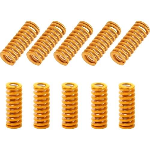 10pcs Heated Bed Springs for 3D Printer Light Load Compression Spring, 8 X 25 mm