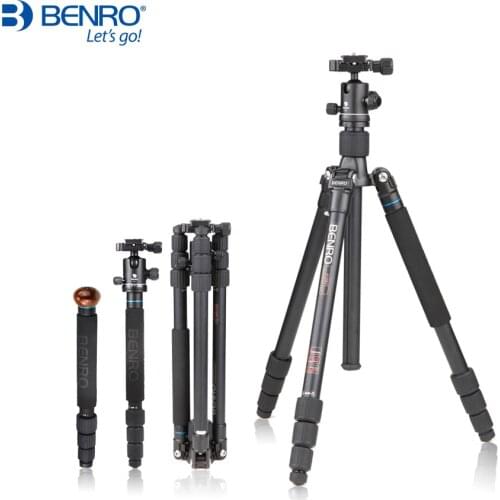 Benro A2682TB1 Tripod Aluminum Monopod Camera Stands With B1 Ball Head Carrying Bag Max Loading 12kg