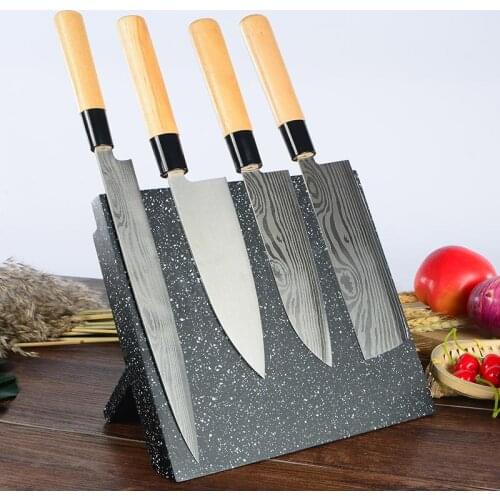 Foldable Magnetic Knife Holder ABS Bar Kitchen Chef Cleaver Slicing Steak Knives Storage Stand Universal Magnet Knife Block Rack