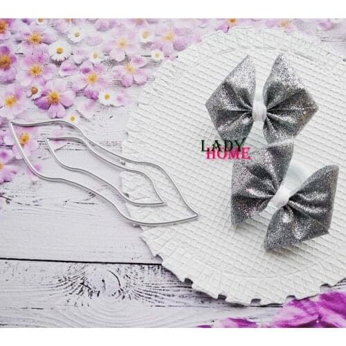 Hairband Decoration Bow Metal Cutting Dies Cut Die Mold Flower Decoration Scrapbook Paper Blade Punch Stencils Dies Cut New