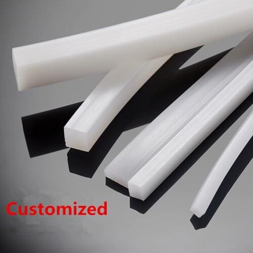 5mm x 5mm/10mm/15mm/20mm/30mm High temperature resistant solid silicone rubber sealing strip weatherstrip