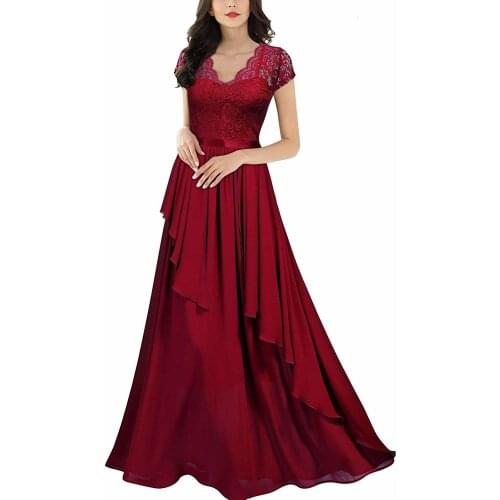 Vintage Spitze Patchwork Lange Kleid Plus Hochzeit Brautjungfer Party Maxi Robe Femme 2021 Vestidos Kleider