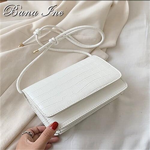 Vintage Small Shoulder Bags For Women Leather Flap Small Square Messenger Bag Solid Color Handbag And Purses Women Hobo Bag