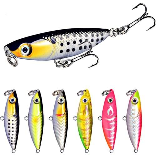 1PCS Mini Pencil Wobblers Pike Hard Lures 4.5cm 1.8g Fishing Minnow Artificial Baits with Treble Hook Swim Crankbaits Tackle
