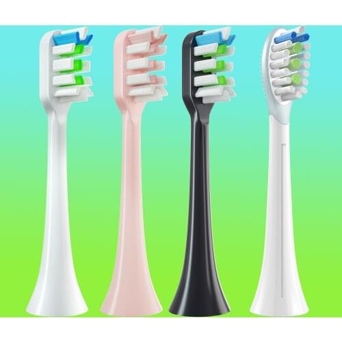 SUOJI For Xiaomi SOOCAS X3 SOOCARE Electric Toothbrush Heads Replacement Tooth Brush Head Nozzles with Anti-dust Cap 2-5pcs