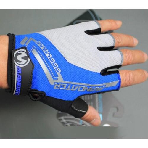 2018 Summer Mandater Cycling gloves mtb Bicycle outdoor Sports shockproof 3D GEL Riding Half Finger Bike Gloves 5 color