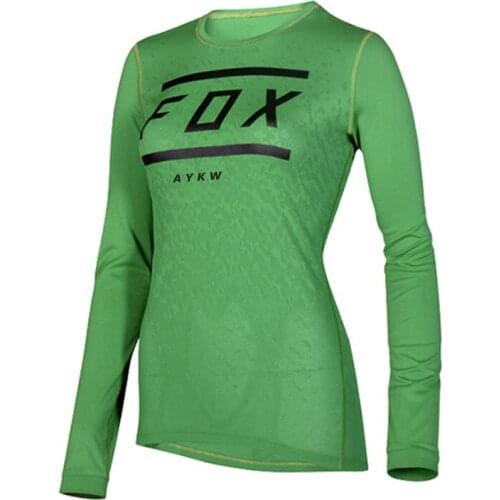 2021 Cross Country Mountain Bike Jersey WOMEN Downhill Jersey aykw Fox Mountain MTB Shirt Cross Country Jersey Ladies Sweatshirt