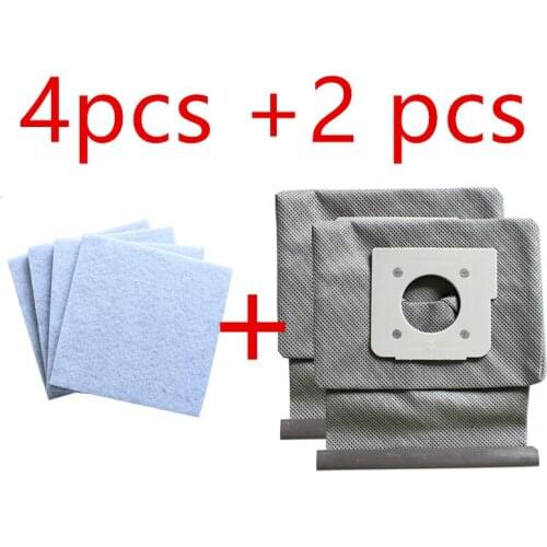 4motor cotton filter +2Washable LG vacuum cleaner bags dust bag replace for LG V-743RH V-2800RH V-2800RB V-2800RY V-2810