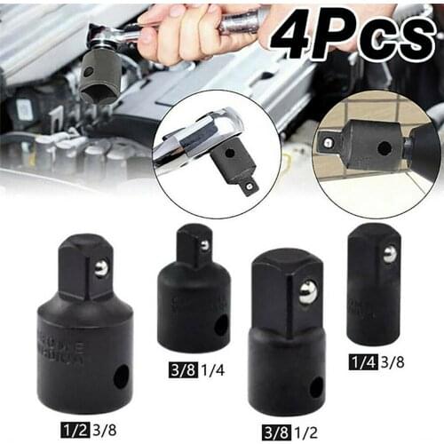 4pcs 1/4 3/8 1/2 Square Ratchet Socket Adapter Reducer Converter Air Impact