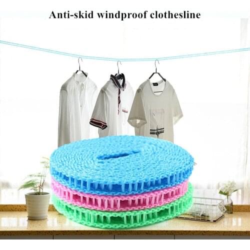 8 M Outdoor Travel Clothesline Portable Anti-skid Windproof Clothesline Fence-type Clothesline Drying Quilt Rope Clothesline