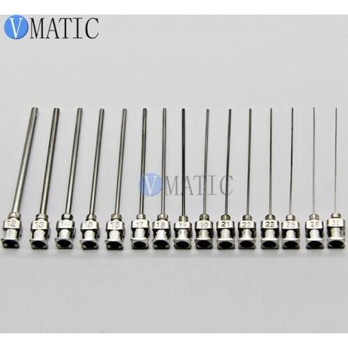 Free Shipping High Precision All Metal Tips Tube Length 75mm Blunt Stainless Steel 12Pcs Dispensing Syringe Needle Tips