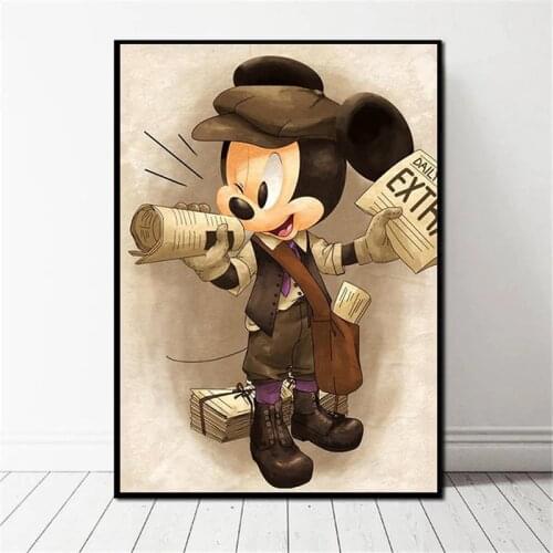 Disney Graffiti Art Canvas Posters Mickey Mouse Canvas Art Poster Canvas Street Art Canvas Wall Art Printed Canvas Decor Gifts