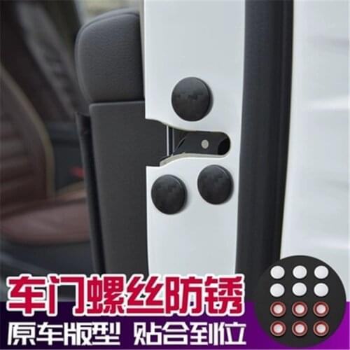 For Nissan Qashqai J11 T31 T32 X-trail Car Door Lock Screw Protector Cover Juke Murano Versa Sunny Sentra Teana Altima