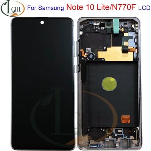 For Samsung Galaxy Note 10 lite Lcd N770F/DS N770F/DSM with Frame Display Touch Screen Digitizer For Samsung note10 lite N770