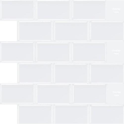 EasyTiles 3D Home Decoration Wallpaper Kitchen Bathroom Waterproof Wallpaper Wall Stickers RV Decoration Quick DIY- 1 Sheet