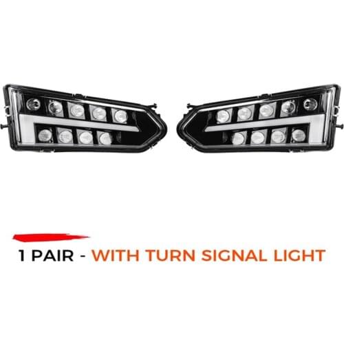 Turn Signal Light Headlight LED Ranger UTV Head Light Head Lamp Assembly w/ Turn Signal Light For Polaris Ranger 570 900 1000 XP