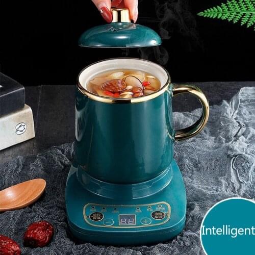 220V Cup Heater Ceramic Slow Cooker Healt Pot Multifunction Electric Stew Cup Boiling Cup Mug Warmer Appointment Insulation 360W