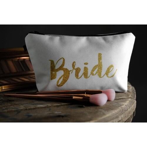 Team Bride tribe to be Makeup Gift Bag Bridesmaid proposal wedding Bachelorette hen night Party bridal shower decoration Favor