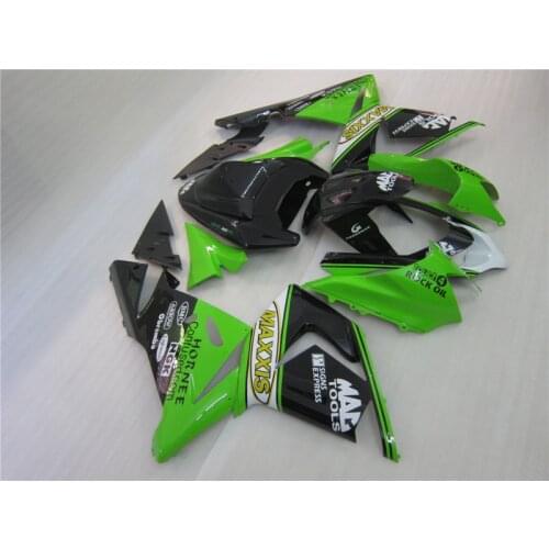 Custom painted Fairing kits for Kawasaki ZX10R 2004 2005 Ninja ZX-10R 04 05 green black ABS fairings set BB1