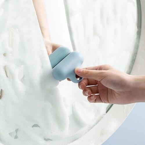 Mini Glass Mirror Cleaning Brush ABS Plastic Window Cleaner Home Washing Brushes for Window Glass Mirror Cleaning Accessories