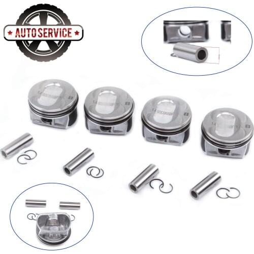 76.51+0.5MM Pistons Rings Set For Audi A1 VW CC Polo GTI Golf Plus Jetta Tiguan Skoda Seat 1.4TSI BWK BMY CAVD CNWA 03C107065BF