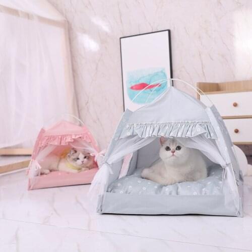 Pet Tent Cat Litter Four Seasons Universal Cat Tents Summer Cool Litter Cat Outdoor Tent Cat Tent Summer Princess Litter Kitten