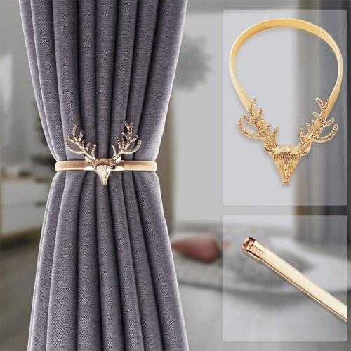 Curtain Tie Alloy Curtain Holder Curtain Back Tie Modern Minimalist Style Curtain Decoration 2 Pieces