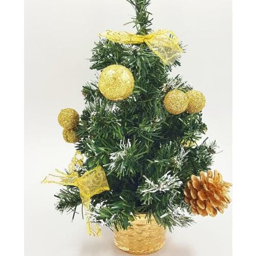 Christmas Mini Tree Decoration 27cm High Christmas Indoor Decoration 2PCS/LOT