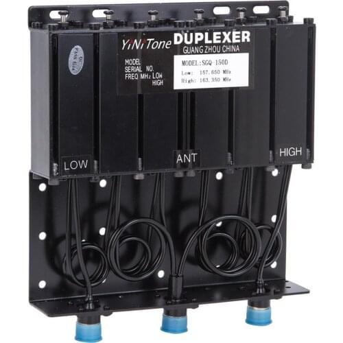 VHF 136-174MHz 50W Duplexer For Radio Repeater Tuned Low Frequency 157MHz High Frequency 163MHz N Female Connectors