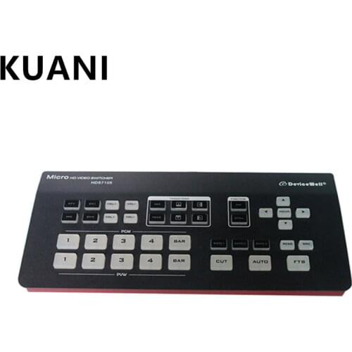 Devicewell HDS7105 Super Mini Switcher 4 HDMI + 1 DP inputs 5 channel 1080P OBS Stream HD SDI Video Switcher VS ATEM Mini Pro