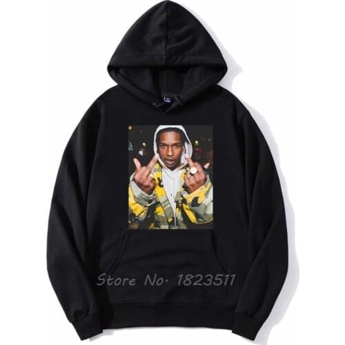 Funny Rare Top Asap Rocky Unisex Hoodie Hip Hop Men Funny Spring Autumn Fleece Hoody Hoodies Sweatshirt Harajuku Streetwear